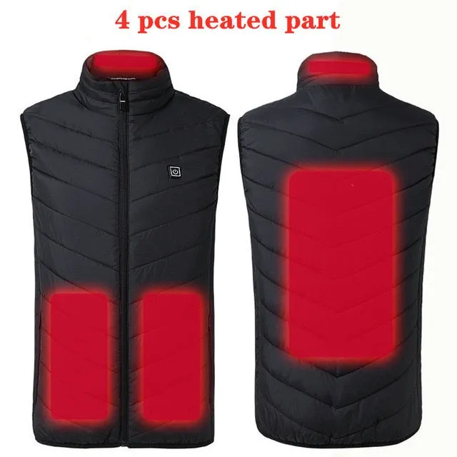Electric Heating Vest Jacket - 11 Heat Spots
