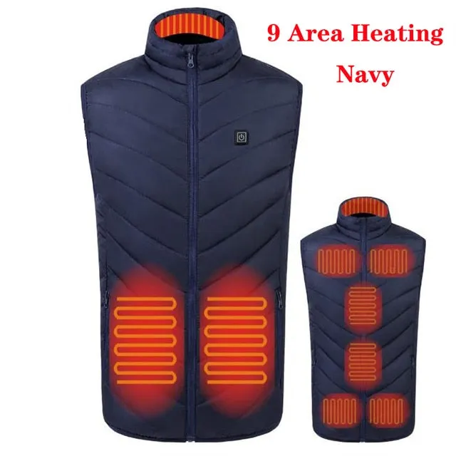 Electric Heating Vest Jacket - 11 Heat Spots