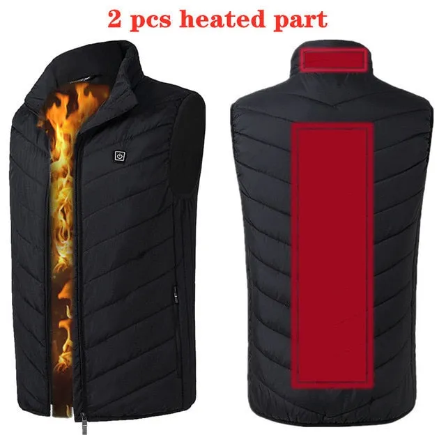 Electric Heating Vest Jacket - 11 Heat Spots