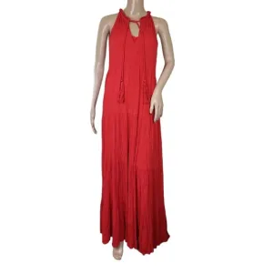 Ella Moss Red Tiered Maxi Dress