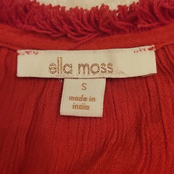 Ella Moss Red Tiered Maxi Dress