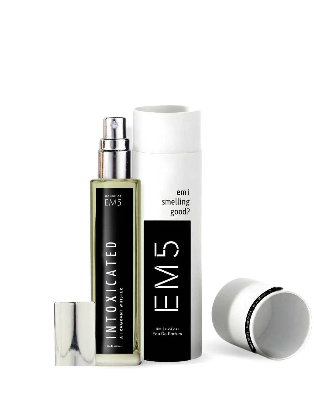 EM5™ Intoxicated Unisex Perfume | Eau de Parfum Spray for Men & Women | Cinnamon Warm Spicy Fragrance Accords | Luxury Gift for Him & Her | Sizes Available: 50 ml / 15 ml