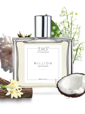 EM5™ Million Perfume EDP Spray for Men | Amber Woody Fresh Spicy Fragrance Accords | Luxury Gift for Him | Variants Available: 50 ml Spray / 15 ml Spray