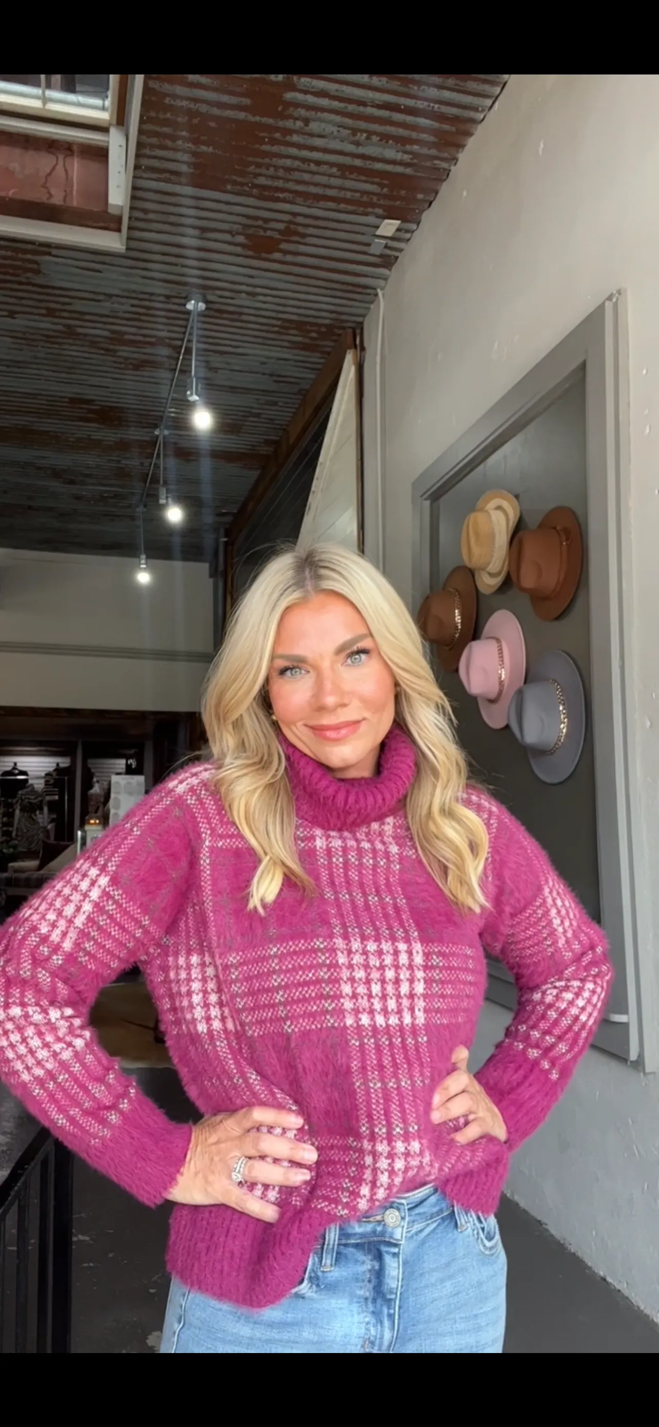 Emerson Checker Print Sweater