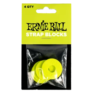 Ernie Ball Strap Blocks 4 Pack - Green