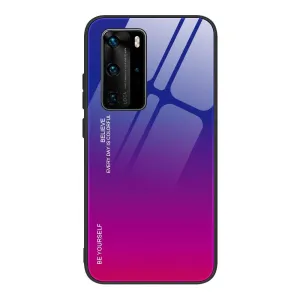 Etui Gradient Glass Case - Huawei P40 Pro - Warm Sunset