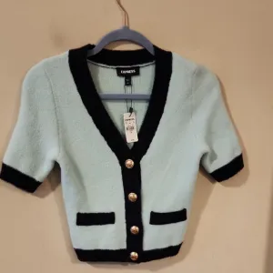 Express Women's Blue Cardigan Sweater XS NWT
