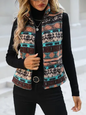 Faith, Hope, and Love Aztec Print Vest