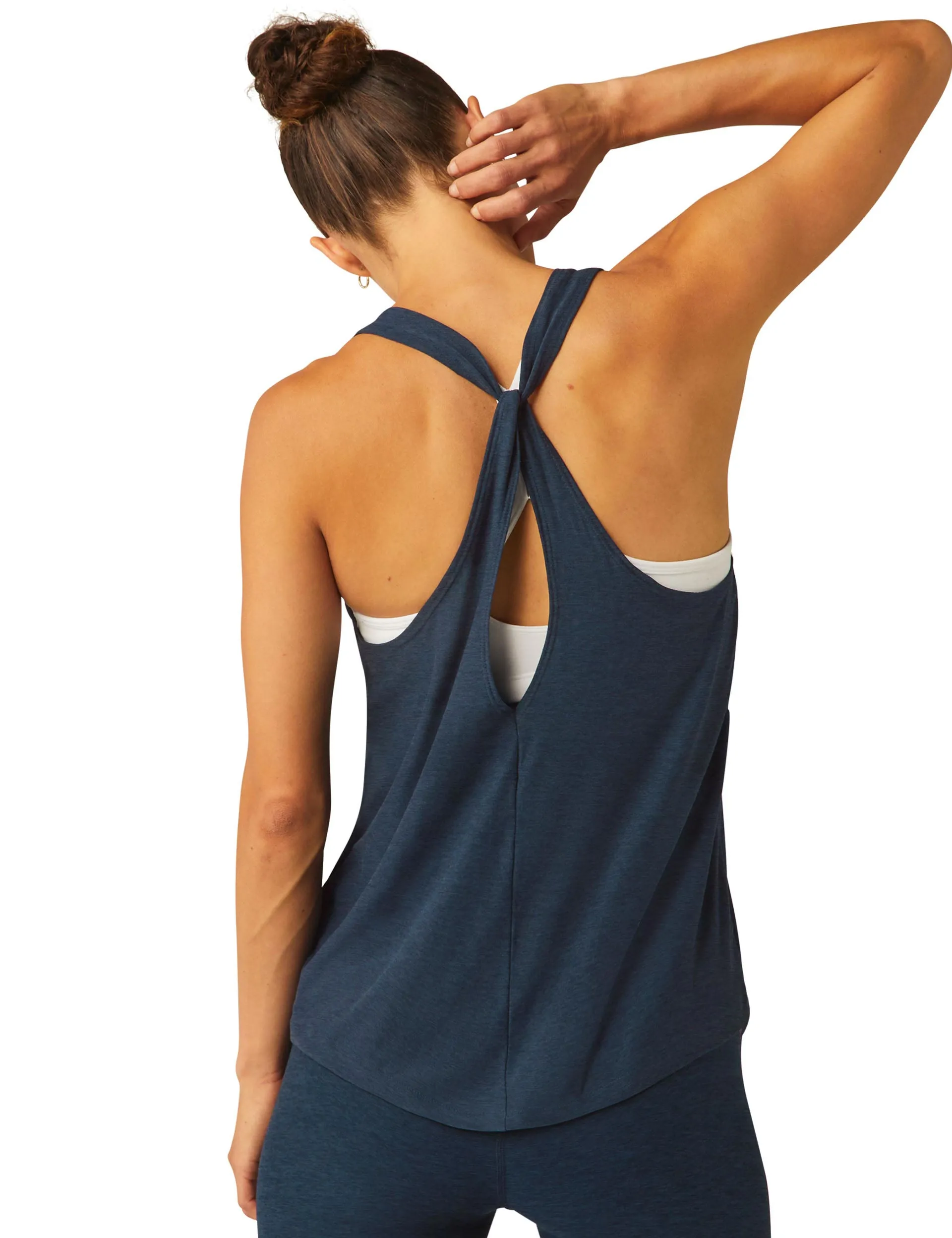 Featherweight Captivate Cutout Tank - Nocturnal Navy