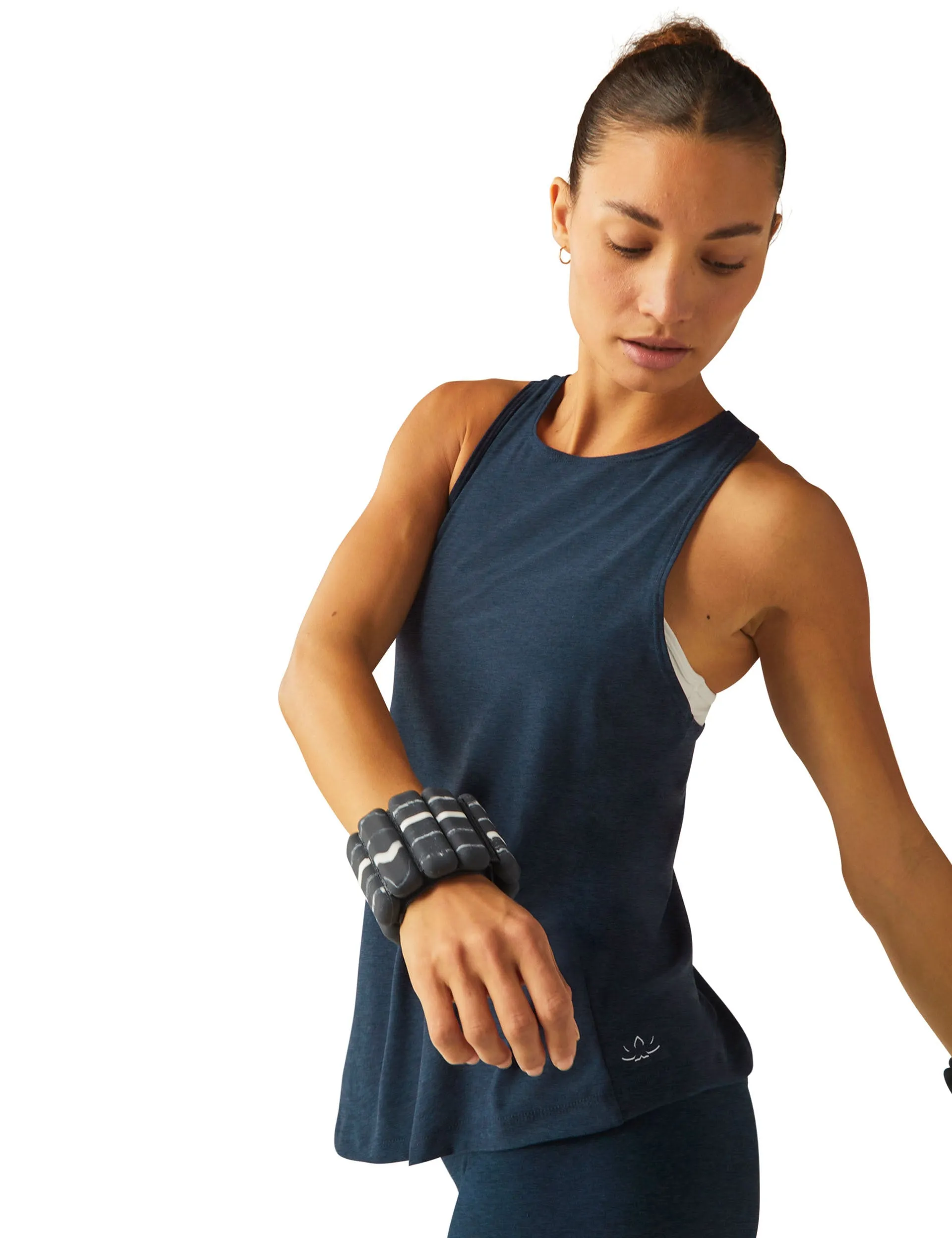Featherweight Captivate Cutout Tank - Nocturnal Navy