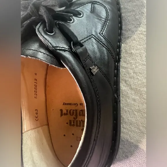 Finn Comfort Oxfords Men’s Leather Black Size 10