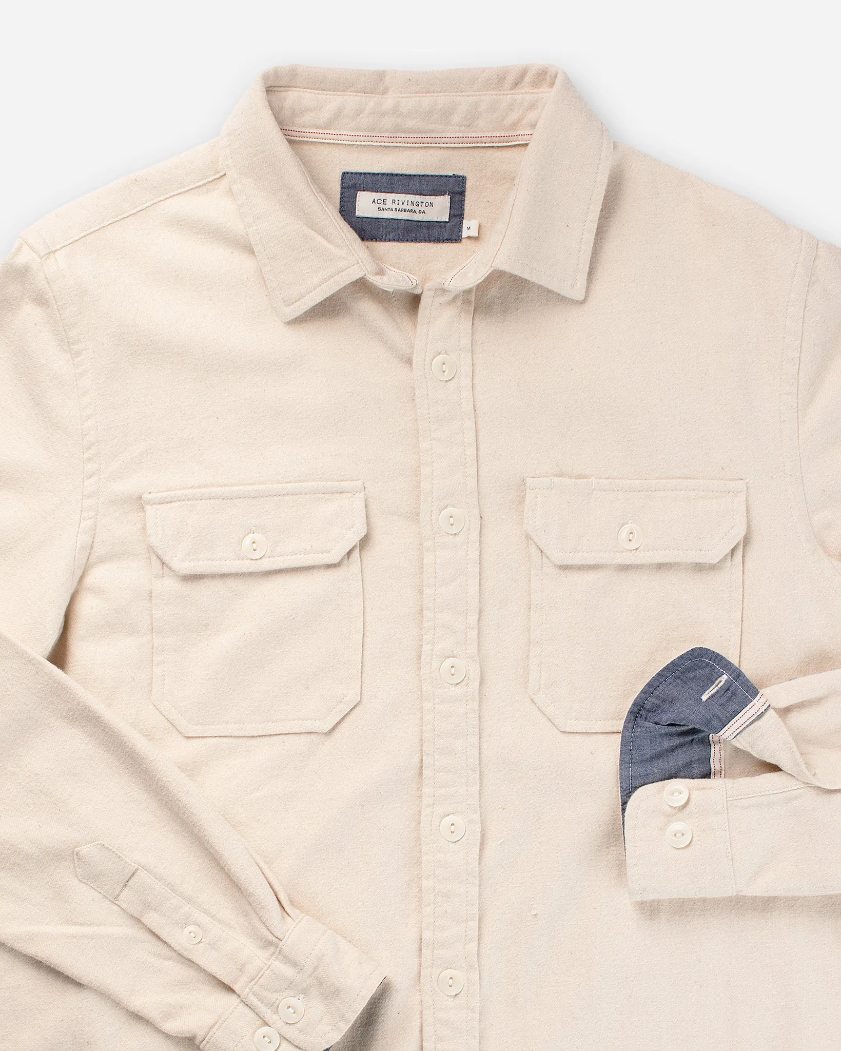 Flannel - Utility Shirt - Ecru H1