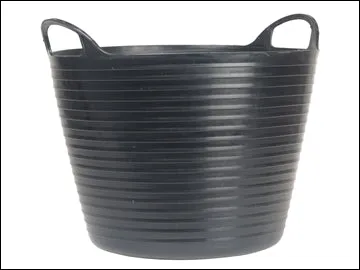 Flexi Tub 28LTR Heavy Duty- Black Polyethylene