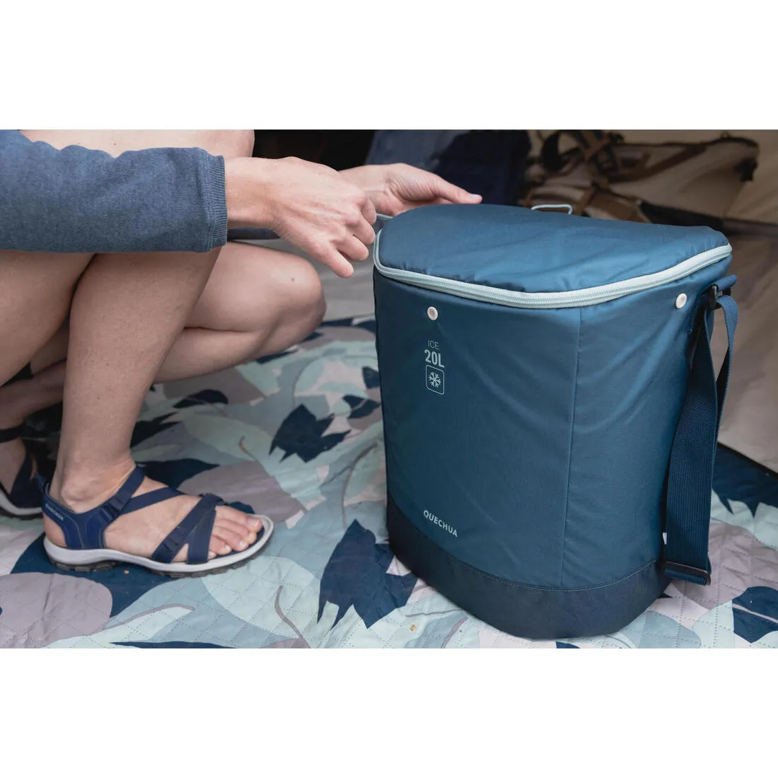 FLEXIBLE CAMPING COOL BOX - 20L - 9 HOURS OF COOL STORAGE