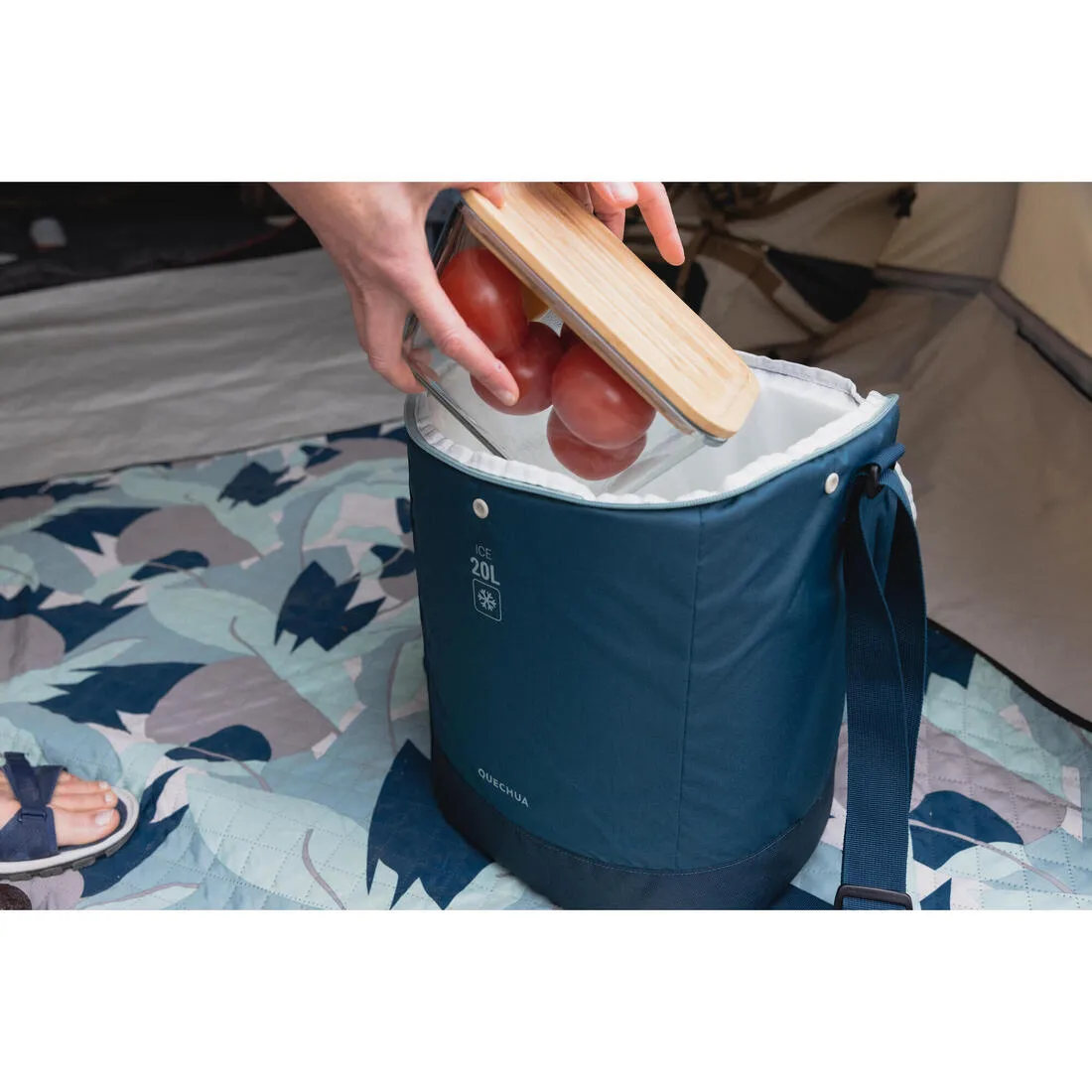 FLEXIBLE CAMPING COOL BOX - 20L - 9 HOURS OF COOL STORAGE