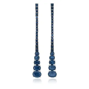 Flexible Cascade Sapphire Earrings