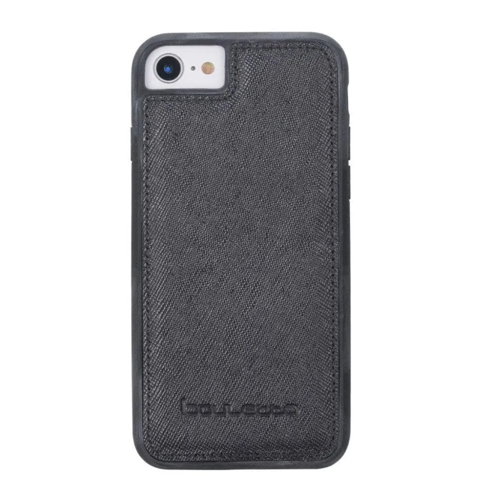 Flexible Genuine Leather Back Cover for Apple iPhone 8 Series