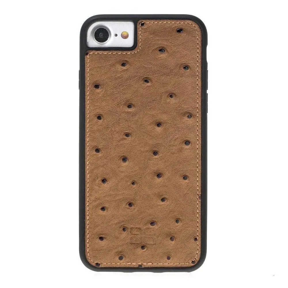 Flexible Genuine Leather Back Cover for Apple iPhone 8 Series