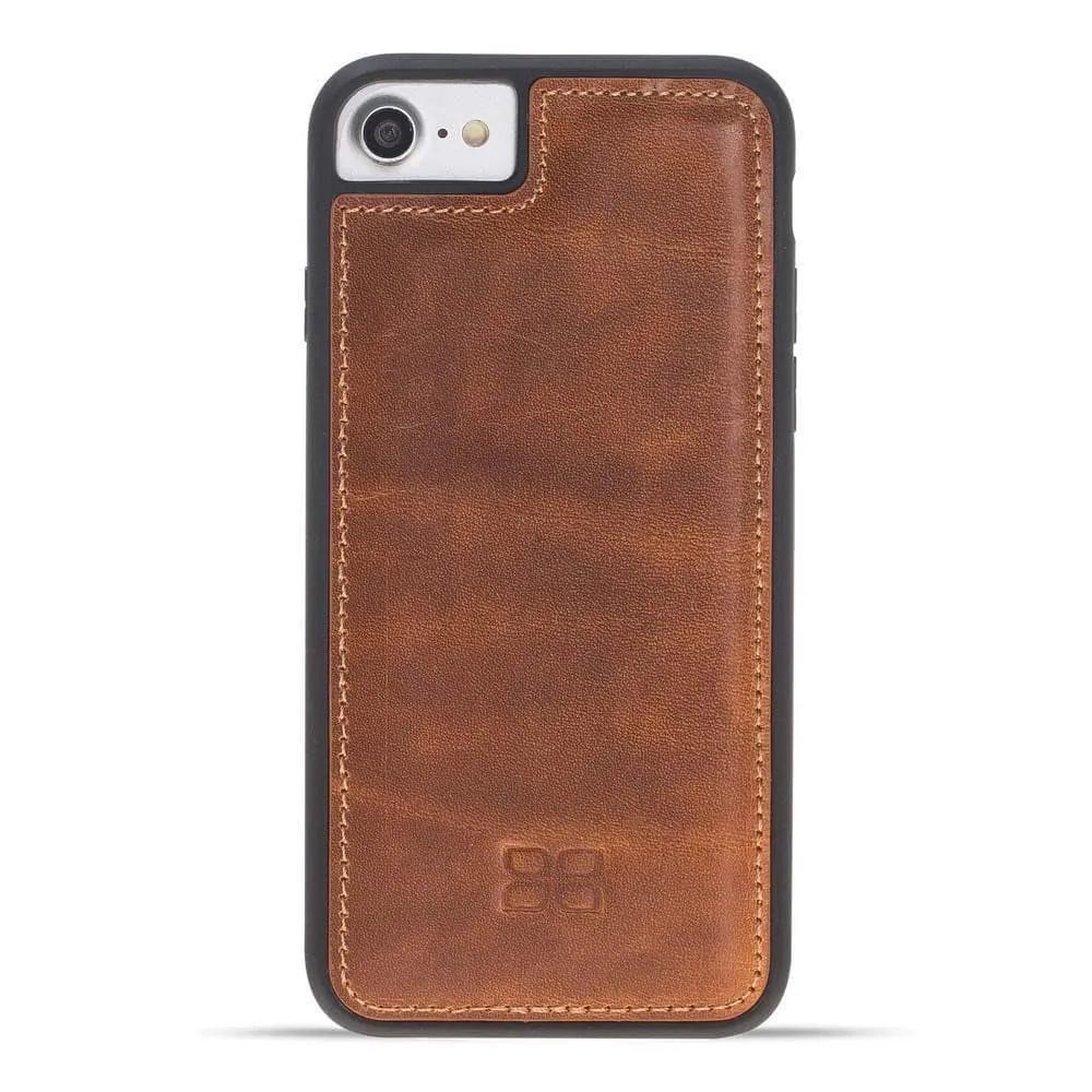 Flexible Genuine Leather Back Cover for Apple iPhone 8 Series