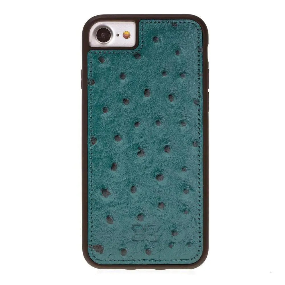 Flexible Genuine Leather Back Cover for Apple iPhone 8 Series