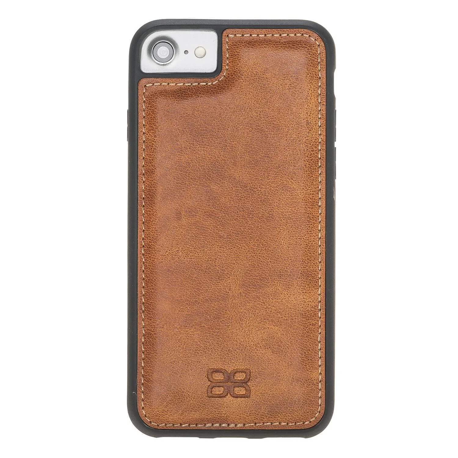 Flexible Genuine Leather Back Cover for Apple iPhone 8 Series