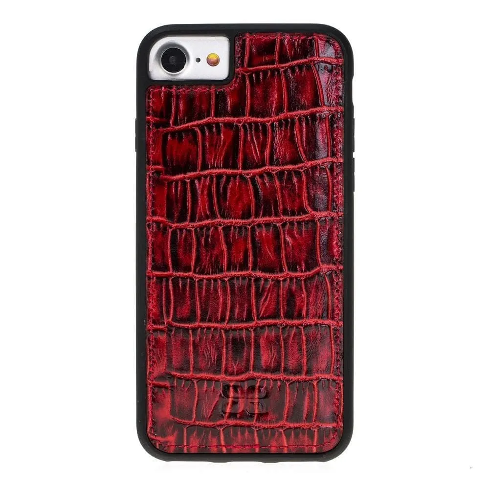 Flexible Genuine Leather Back Cover for Apple iPhone 8 Series