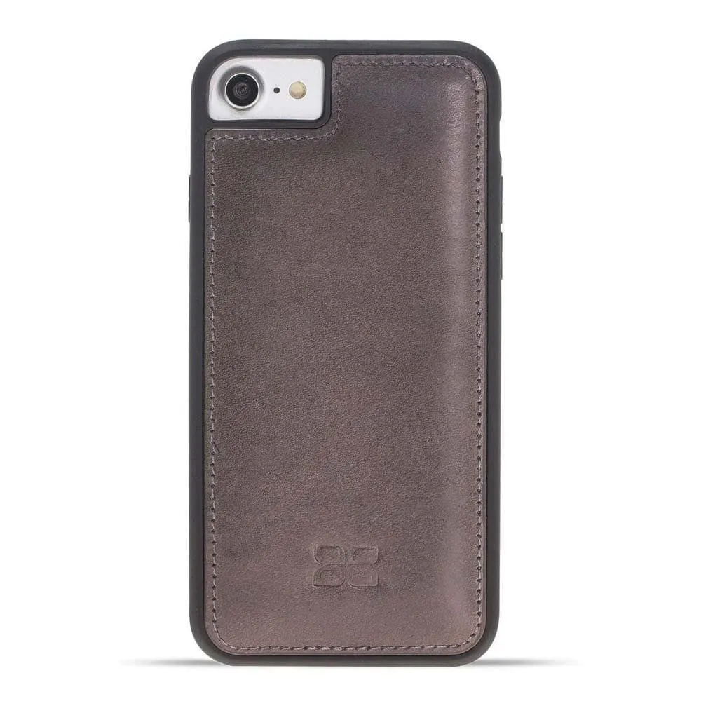 Flexible Genuine Leather Back Cover for Apple iPhone 8 Series
