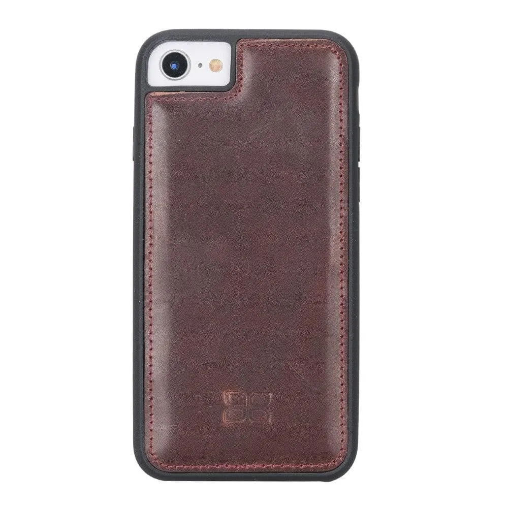 Flexible Genuine Leather Back Cover for Apple iPhone 8 Series