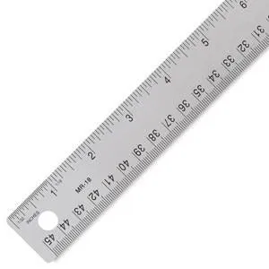 Flexible Stainless Steel Ruler, 24"