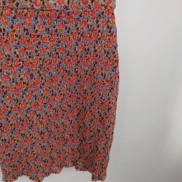 Free People I'm Your Favorite Smocked Floral Mini Dress Size Small