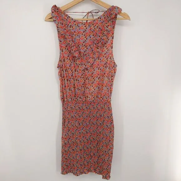 Free People I'm Your Favorite Smocked Floral Mini Dress Size Small