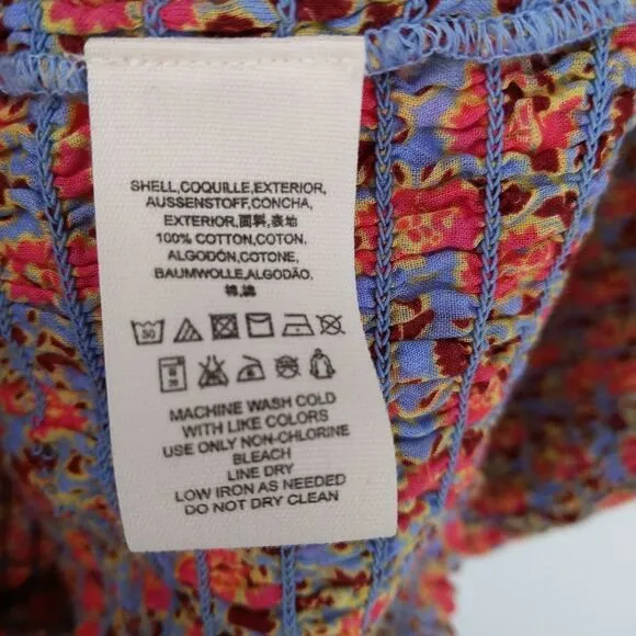 Free People I'm Your Favorite Smocked Floral Mini Dress Size Small