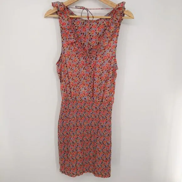 Free People I'm Your Favorite Smocked Floral Mini Dress Size Small