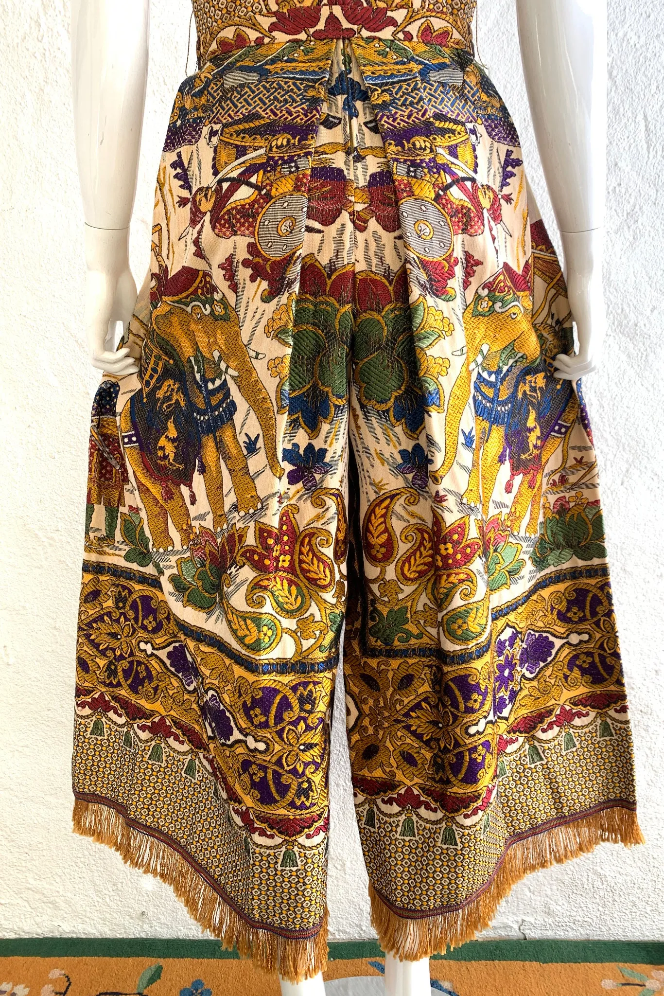 Fringed Tapestry Jumpsuit