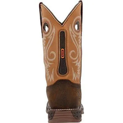 Georgia Men's Carbo Tec FLX 11" Soft Toe Waterproof Western Work Boot- Brown- GB00671