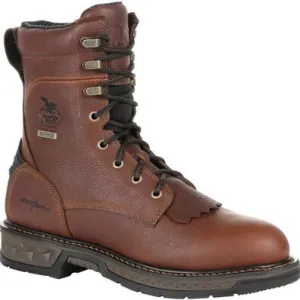 Georgia Men's Carbo Tec LT 8" Soft Toe Waterproof Lacer Work Boot -Brown- GB00309
