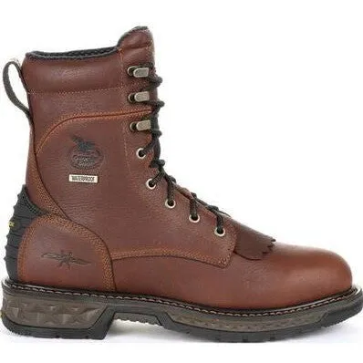 Georgia Men's Carbo Tec LT 8" Soft Toe Waterproof Lacer Work Boot -Brown- GB00309