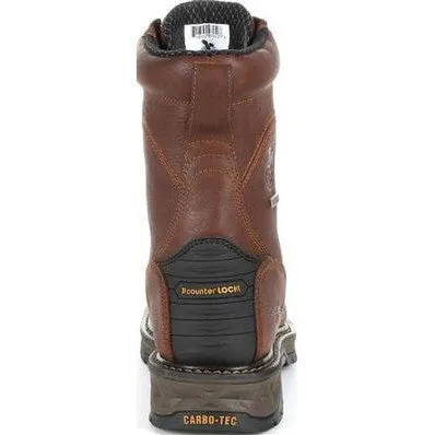 Georgia Men's Carbo Tec LT 8" Soft Toe Waterproof Lacer Work Boot -Brown- GB00309
