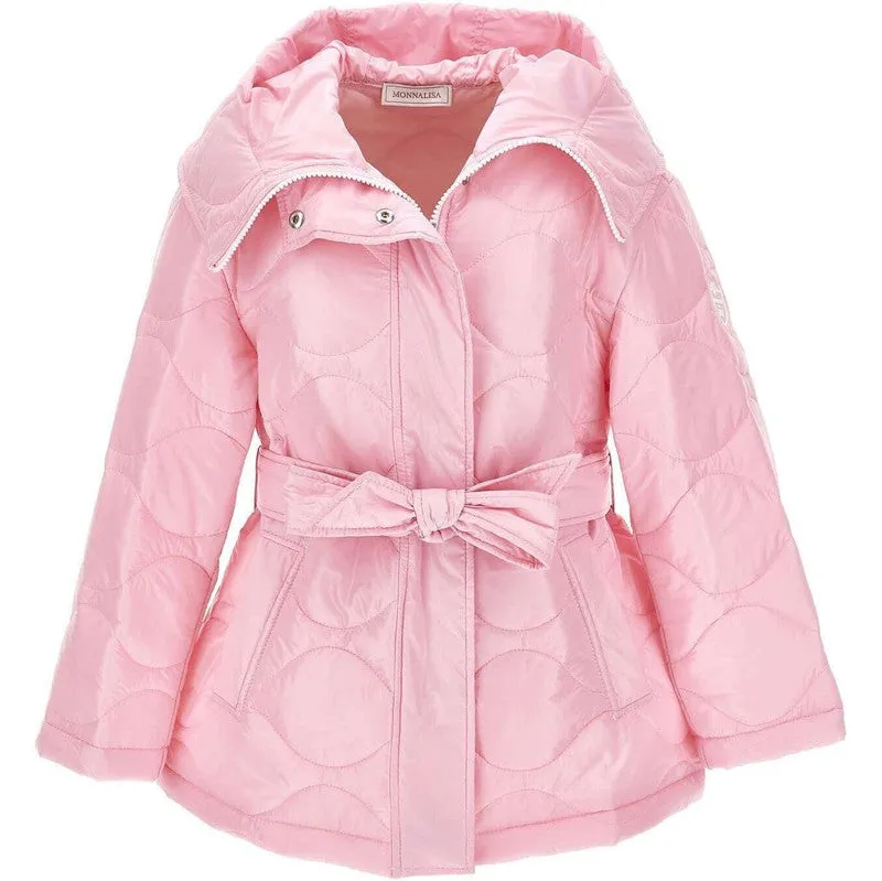 Girls Pink Hooded Jacket