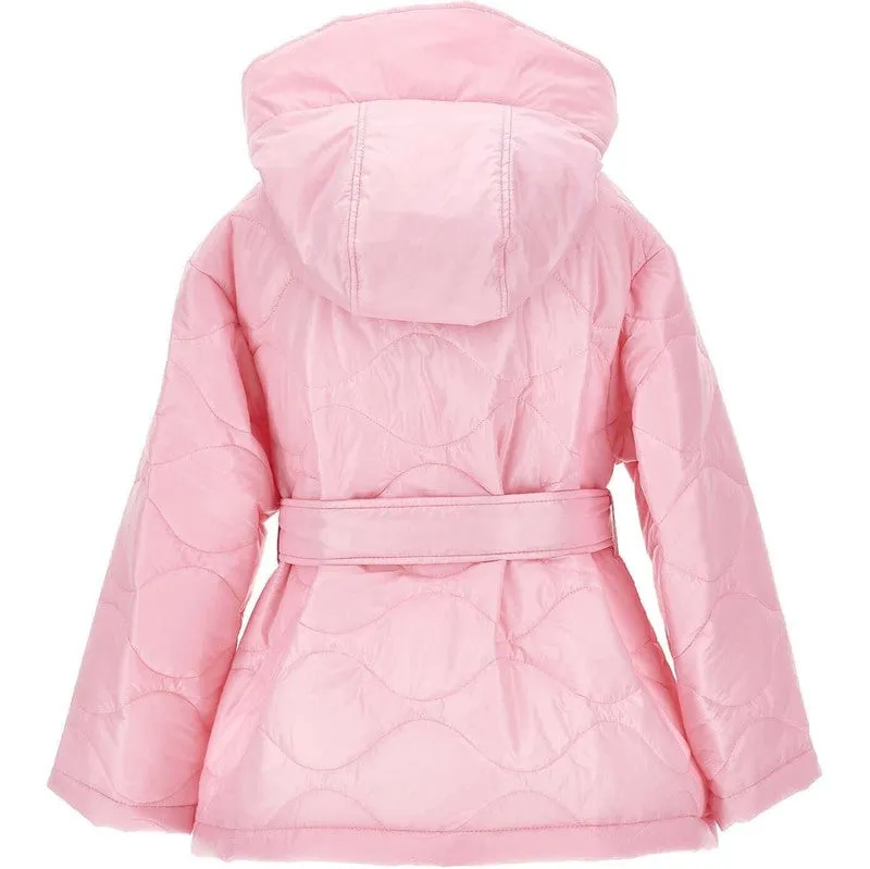 Girls Pink Hooded Jacket