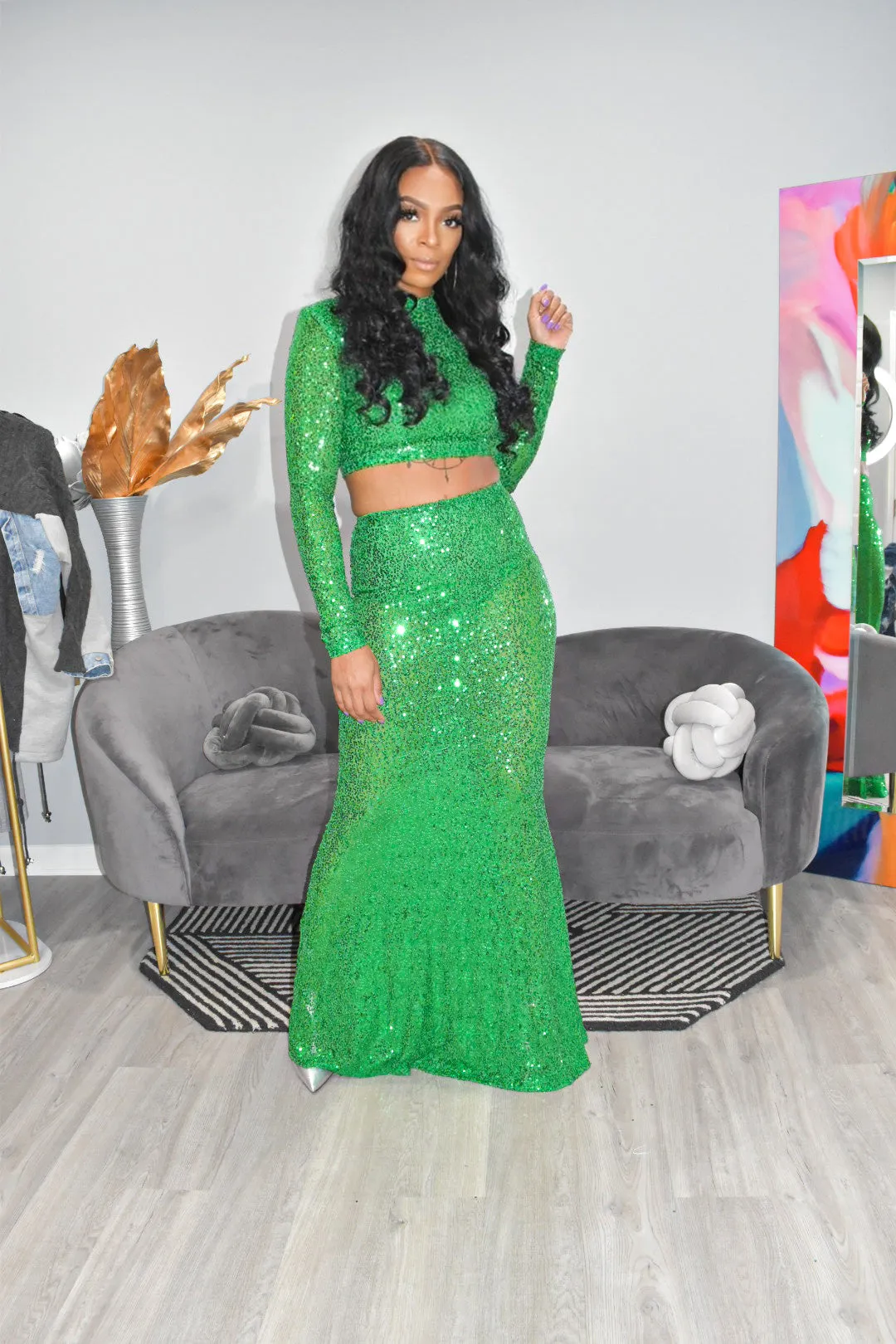 Glamour Chic Sequin Set
