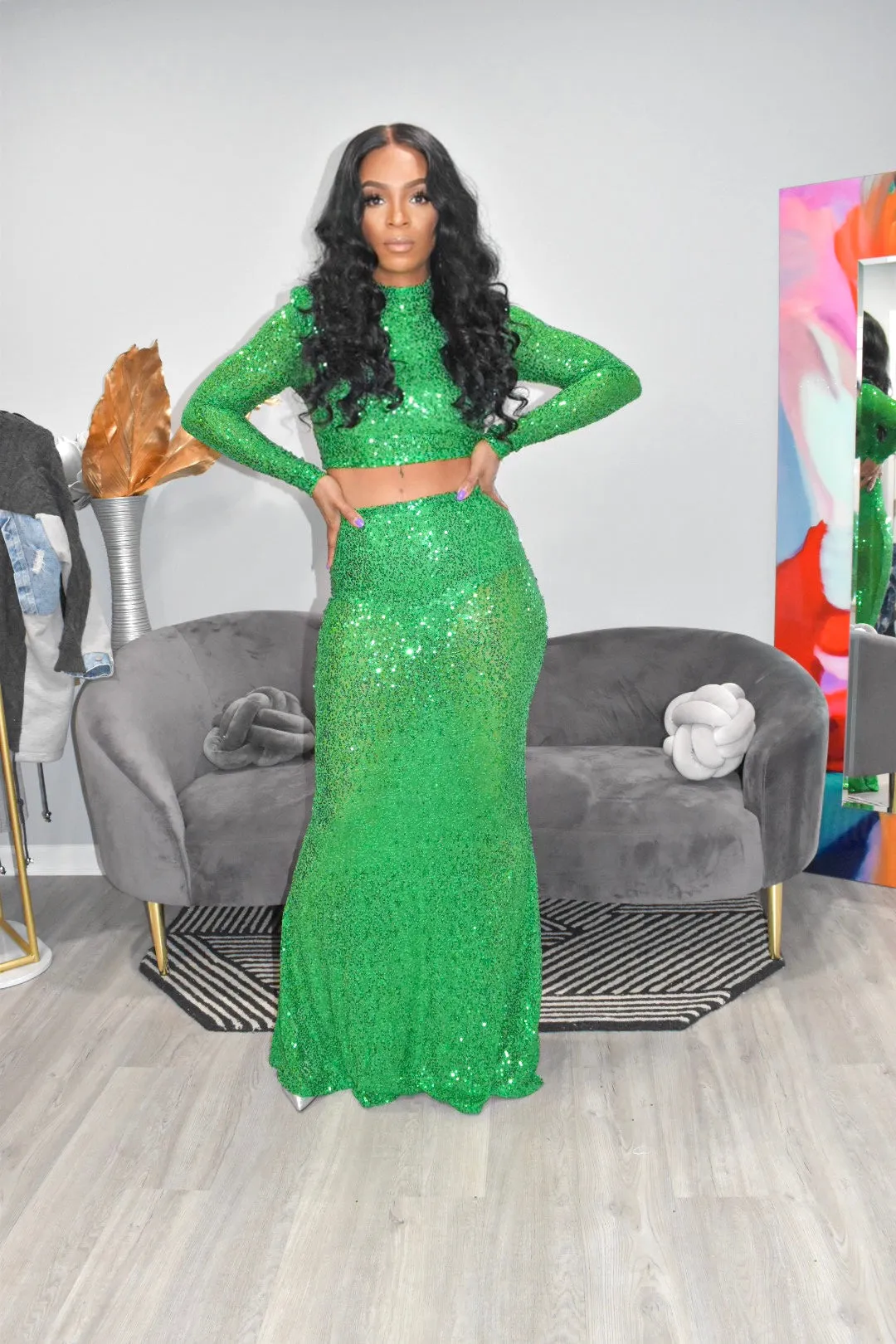Glamour Chic Sequin Set