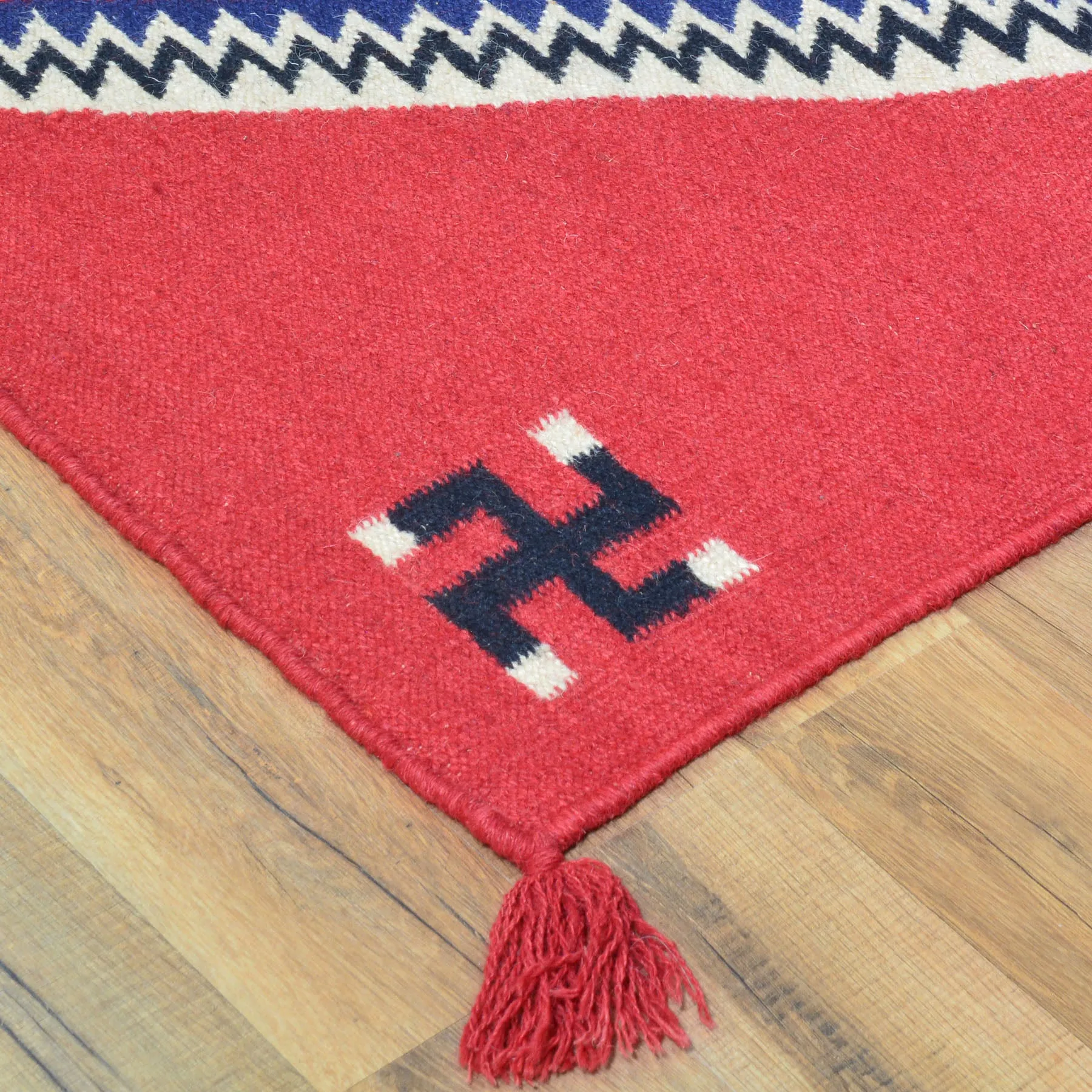 Hand-Woven Reversible SouthWestern Wool Handmade Rug (Size 4.0 X 6.0) Brrsf-498