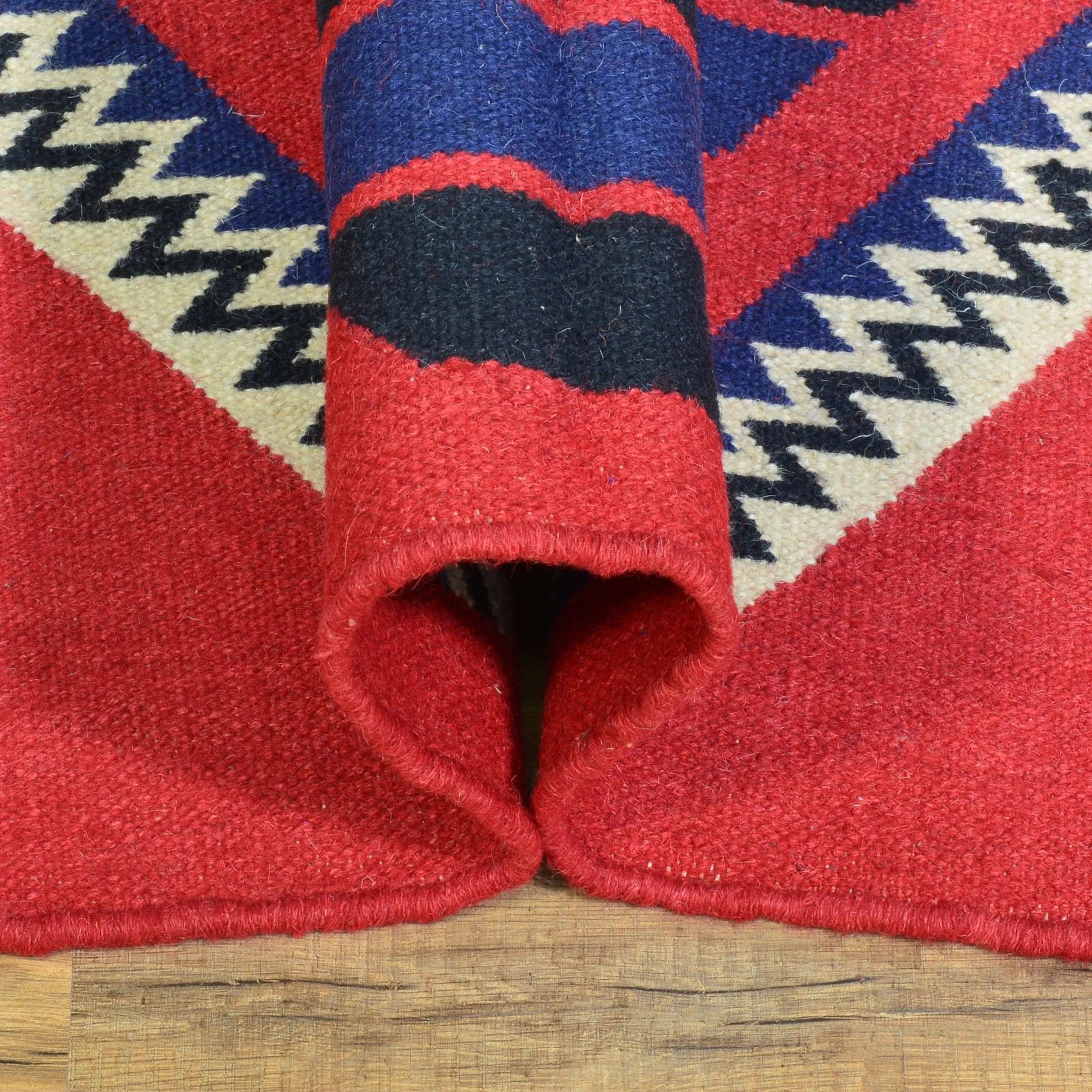 Hand-Woven Reversible SouthWestern Wool Handmade Rug (Size 4.0 X 6.0) Brrsf-498