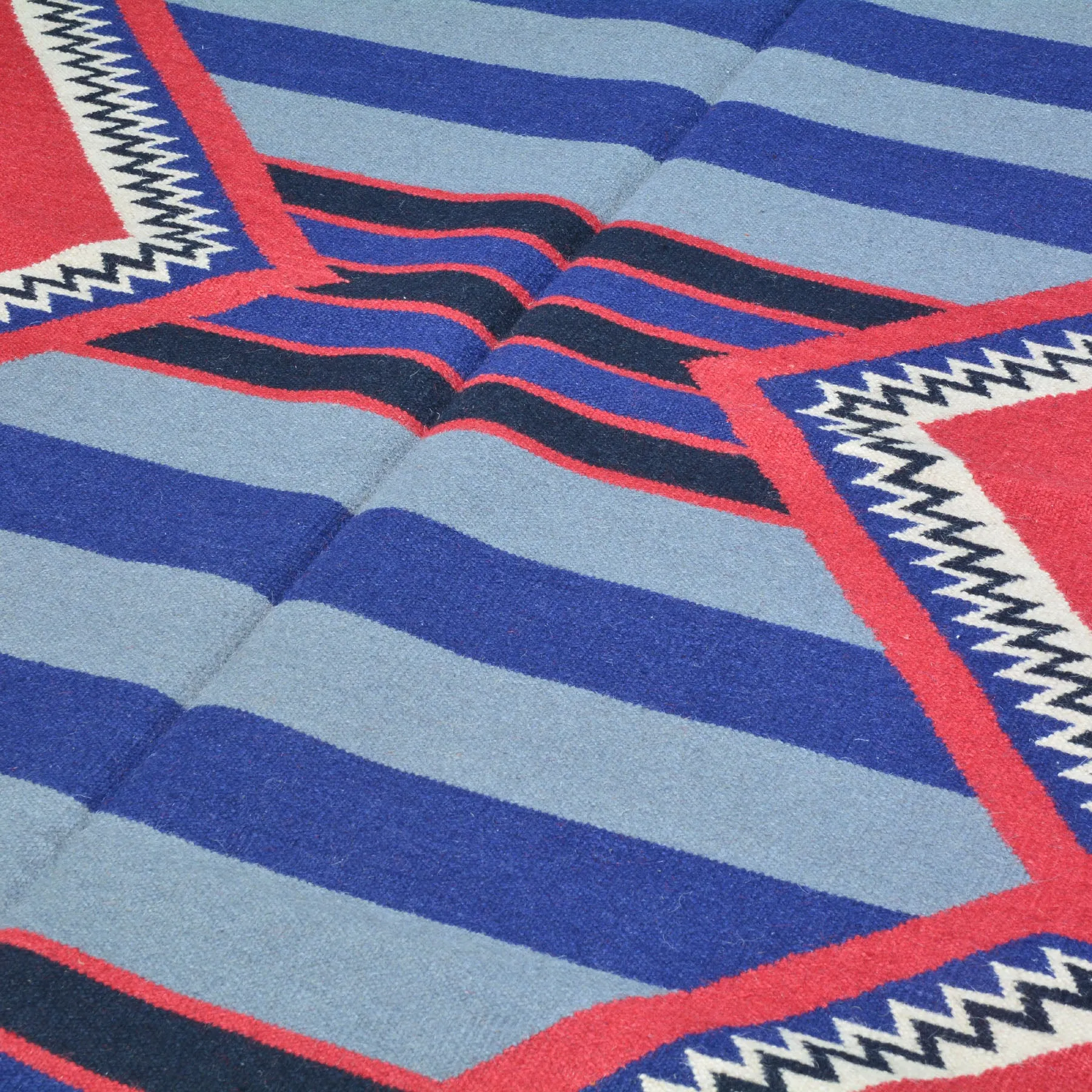 Hand-Woven Reversible SouthWestern Wool Handmade Rug (Size 4.0 X 6.0) Brrsf-498