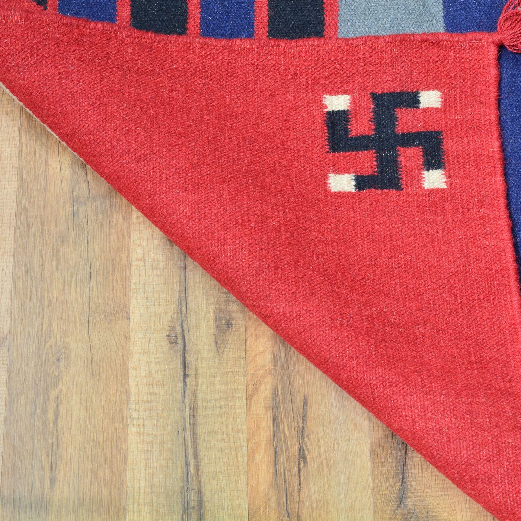 Hand-Woven Reversible SouthWestern Wool Handmade Rug (Size 4.0 X 6.0) Brrsf-498