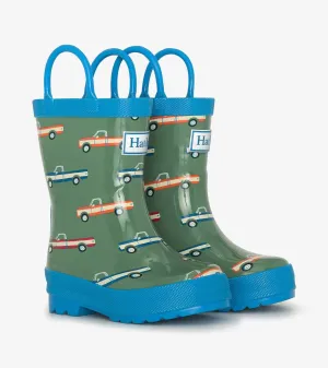Hatley Boys Big Trucks Rain Boots with Handles