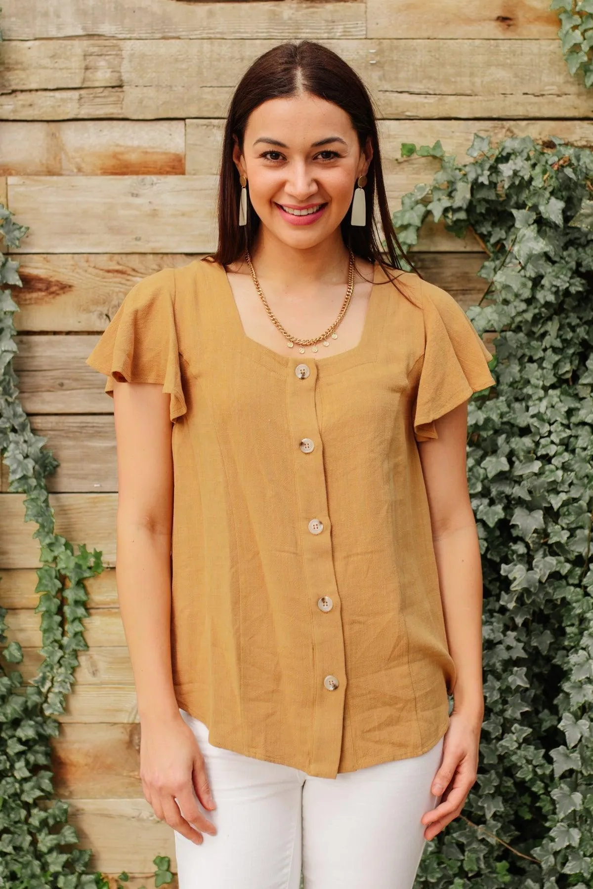 Hazel Blues® | Envy Me Top in Taupe