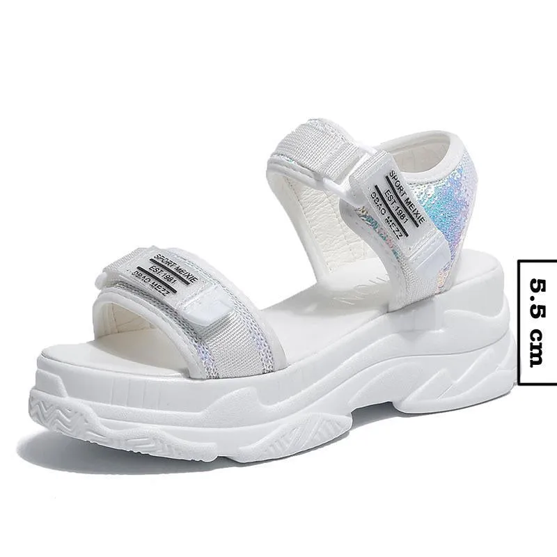 High Heeled Sandals Female  Women Thick Bottom Shoes