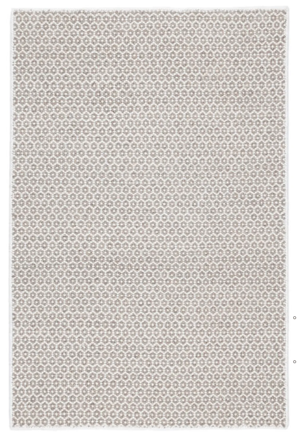 Honeycomb Woven Rug - Ivory & Grey